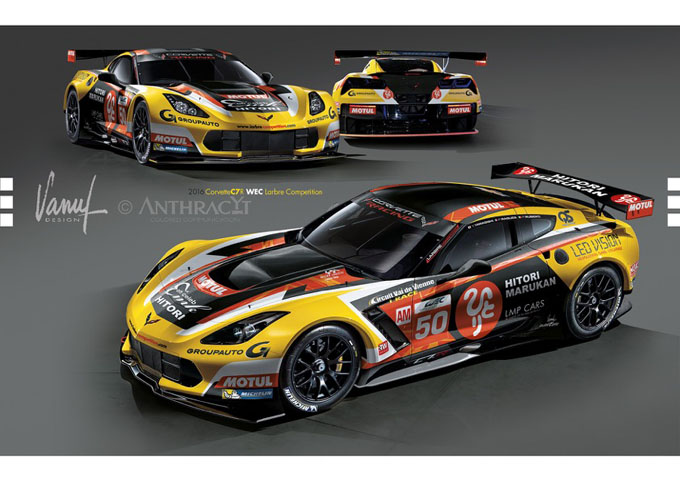 LIVERY en LINE-UP Corvette Larbre Competition voor FIA WEC en 24U van Le Mans